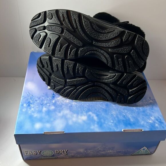 Easy Street Easy Dry by Frosty Waterproof Boots Black size 6M - Picture 4 of 5